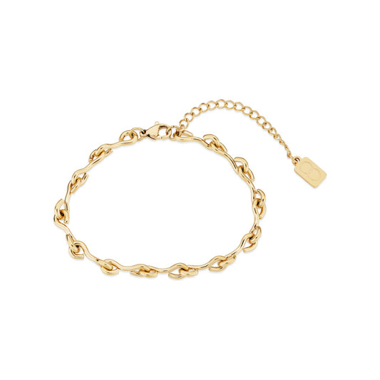 Over & Over Gold Stainless Steel Infinity Chain Bracelet
