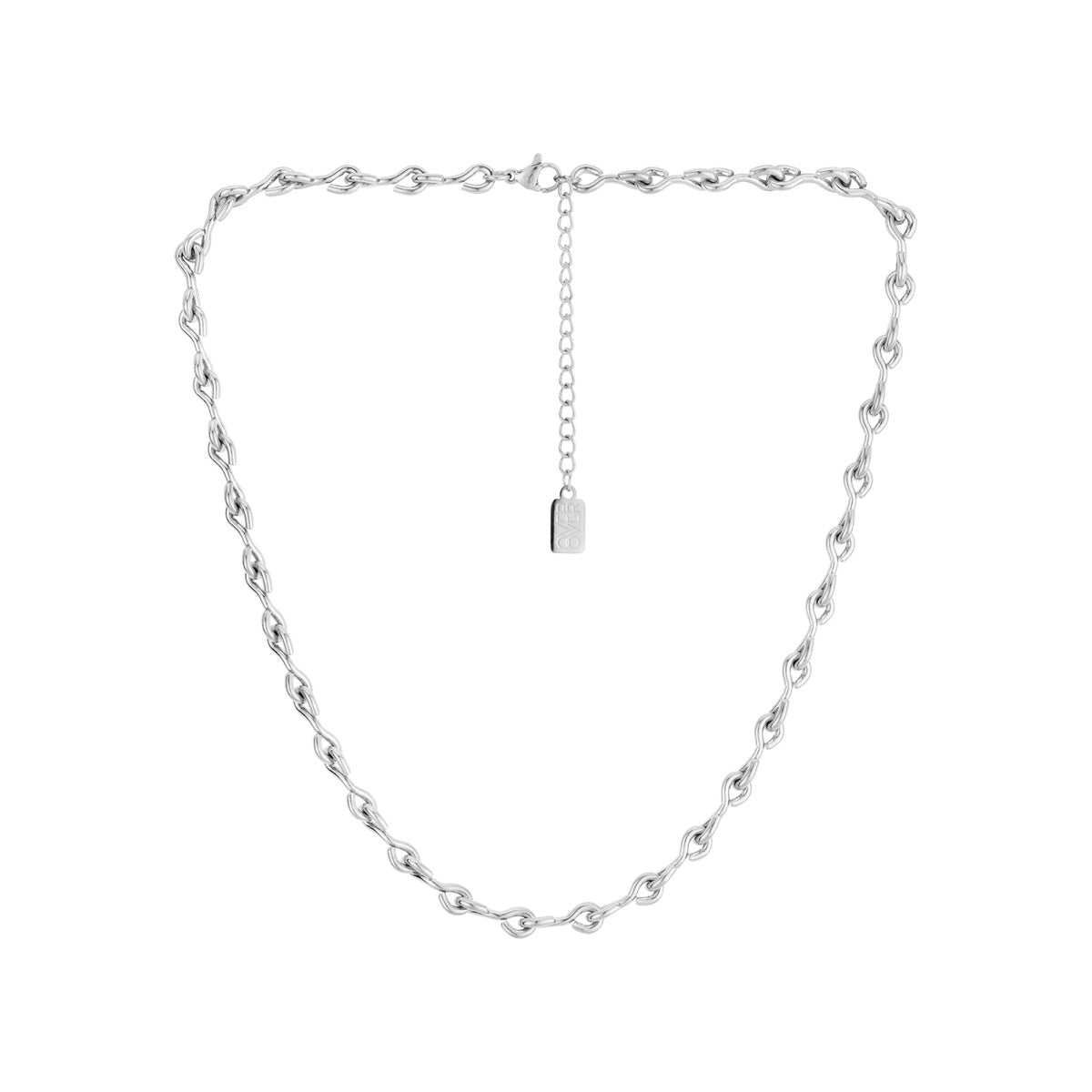 Over & Over Silver Stainless Steel Infinity Chain Necklace
