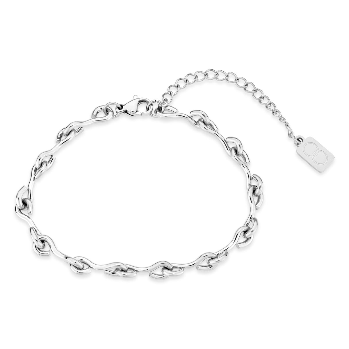 Over & Over Silver Infinity Chain Bracelet