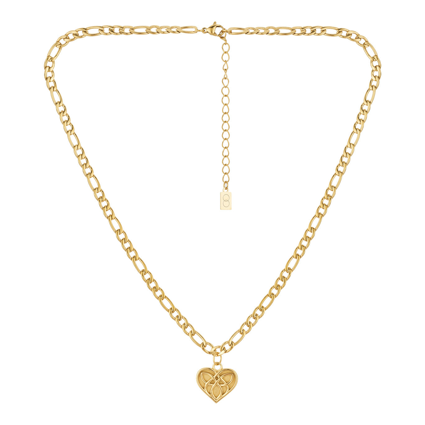 Over & Over Gold Stainless Steel 14k Celtic Love Necklace