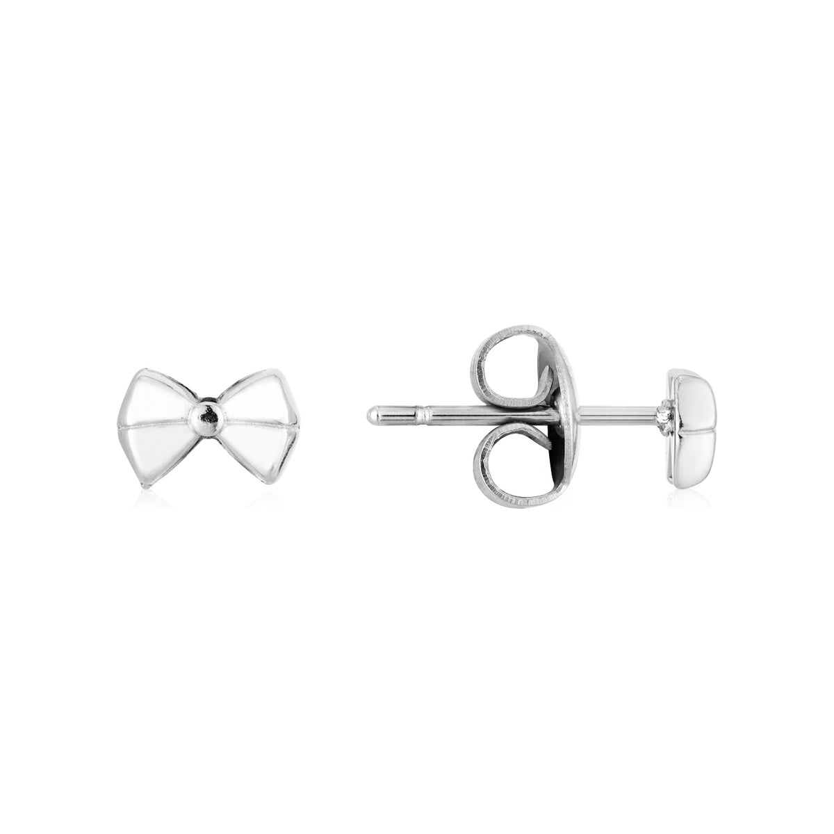 Over & Over 14k Gold Stainless Steel Three CZ Huggie Earrings