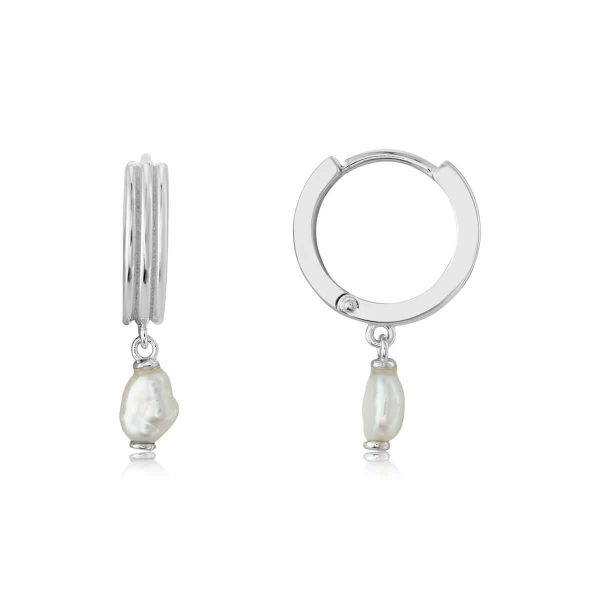 Argento Silver Baroque Freshwater Pearl Rib Gift Set