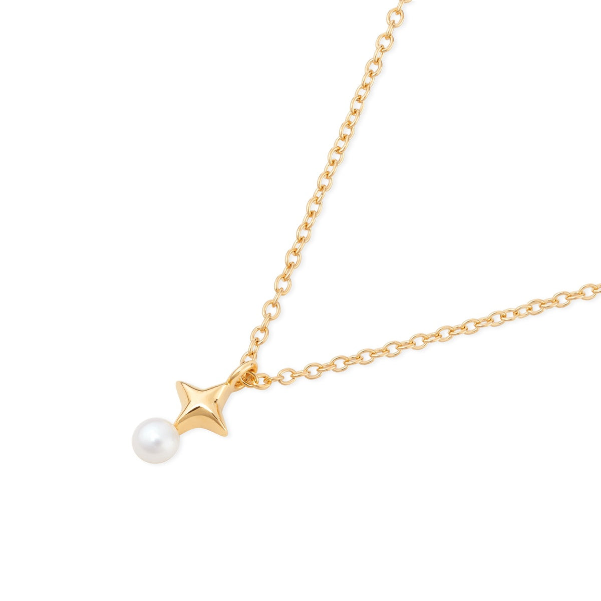 Argento Gold Freshwater Pearl Starburst Necklace