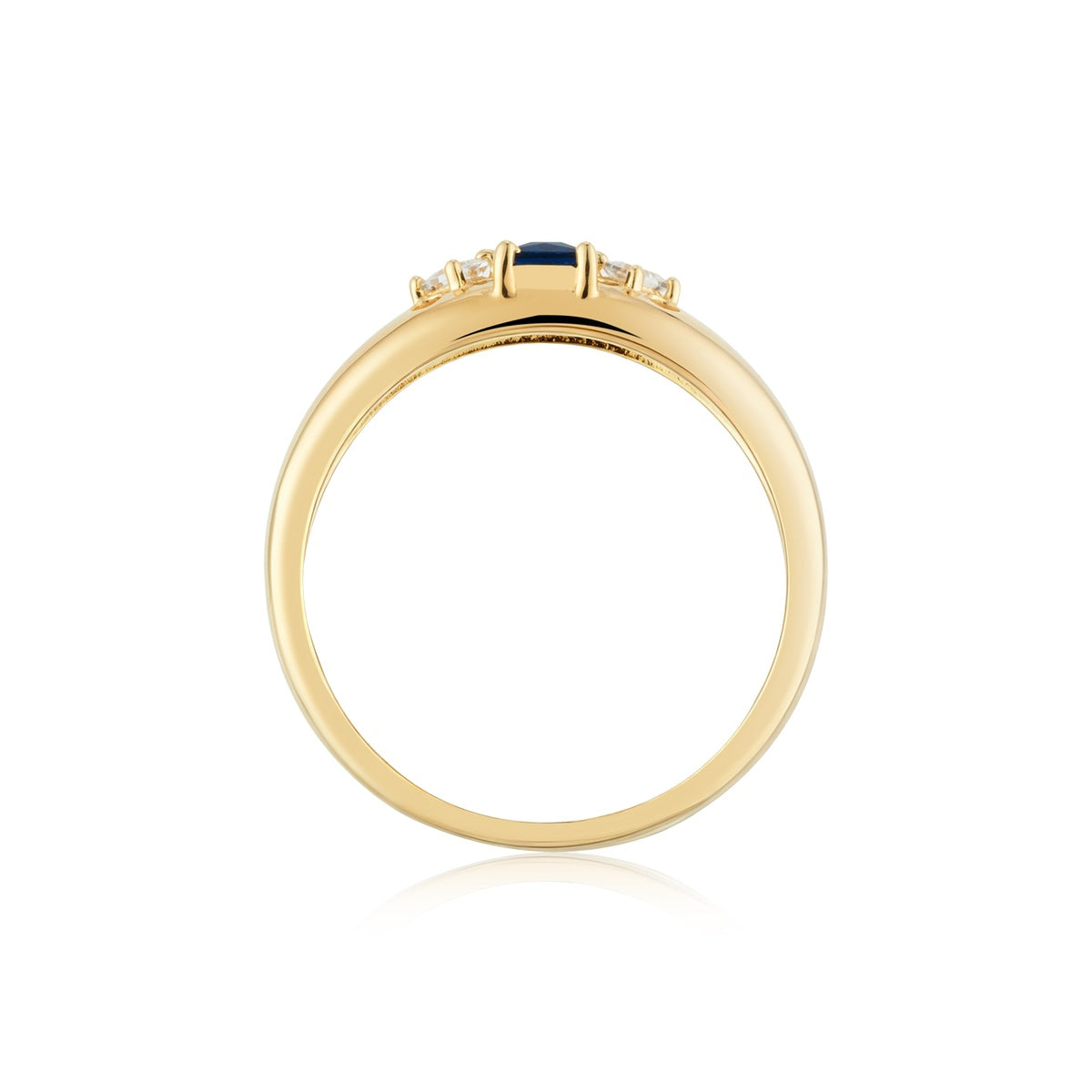 Argento Gold Blue Pavé CZ Luxe Ring