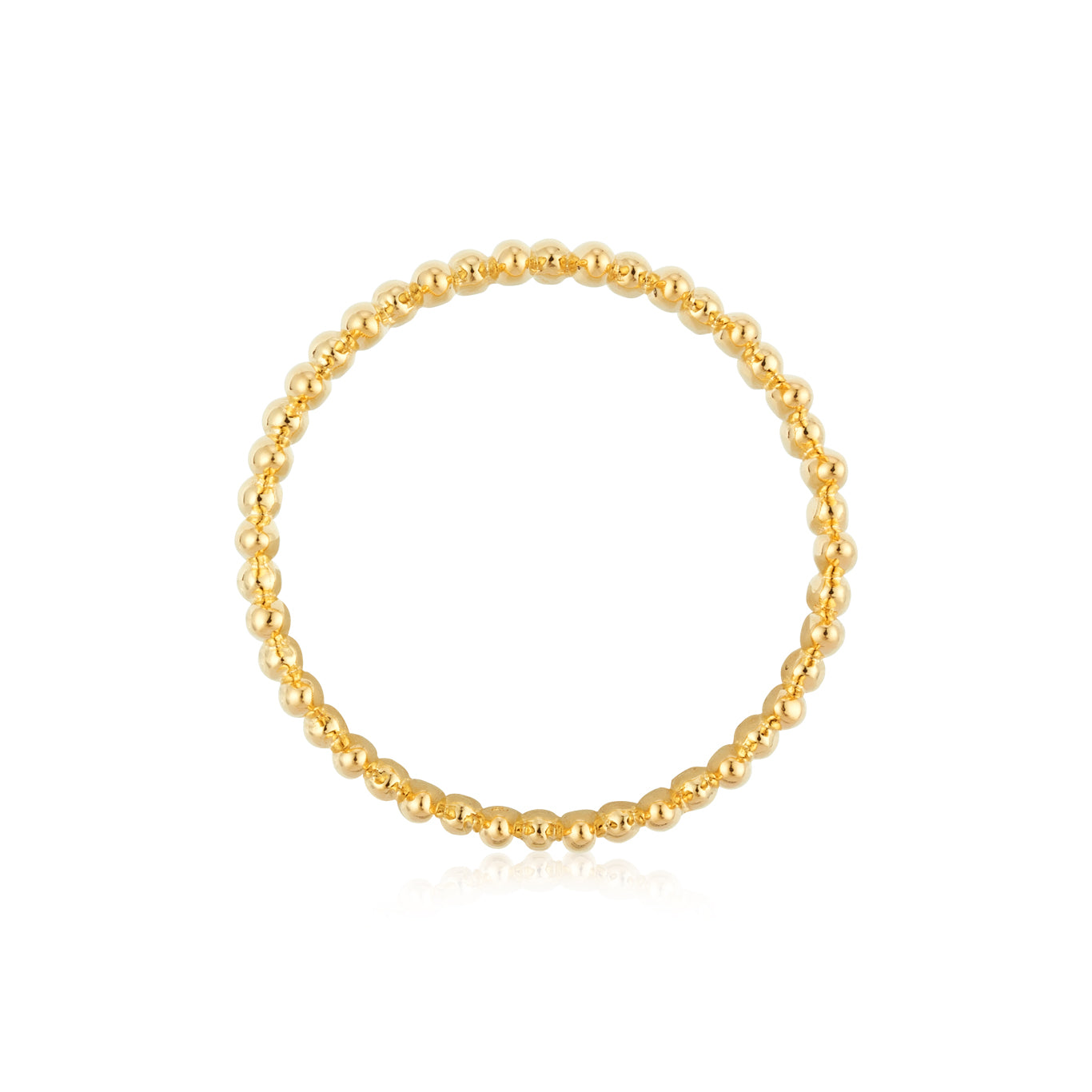 Argento Gold 18k Plated Rivet Band Ring