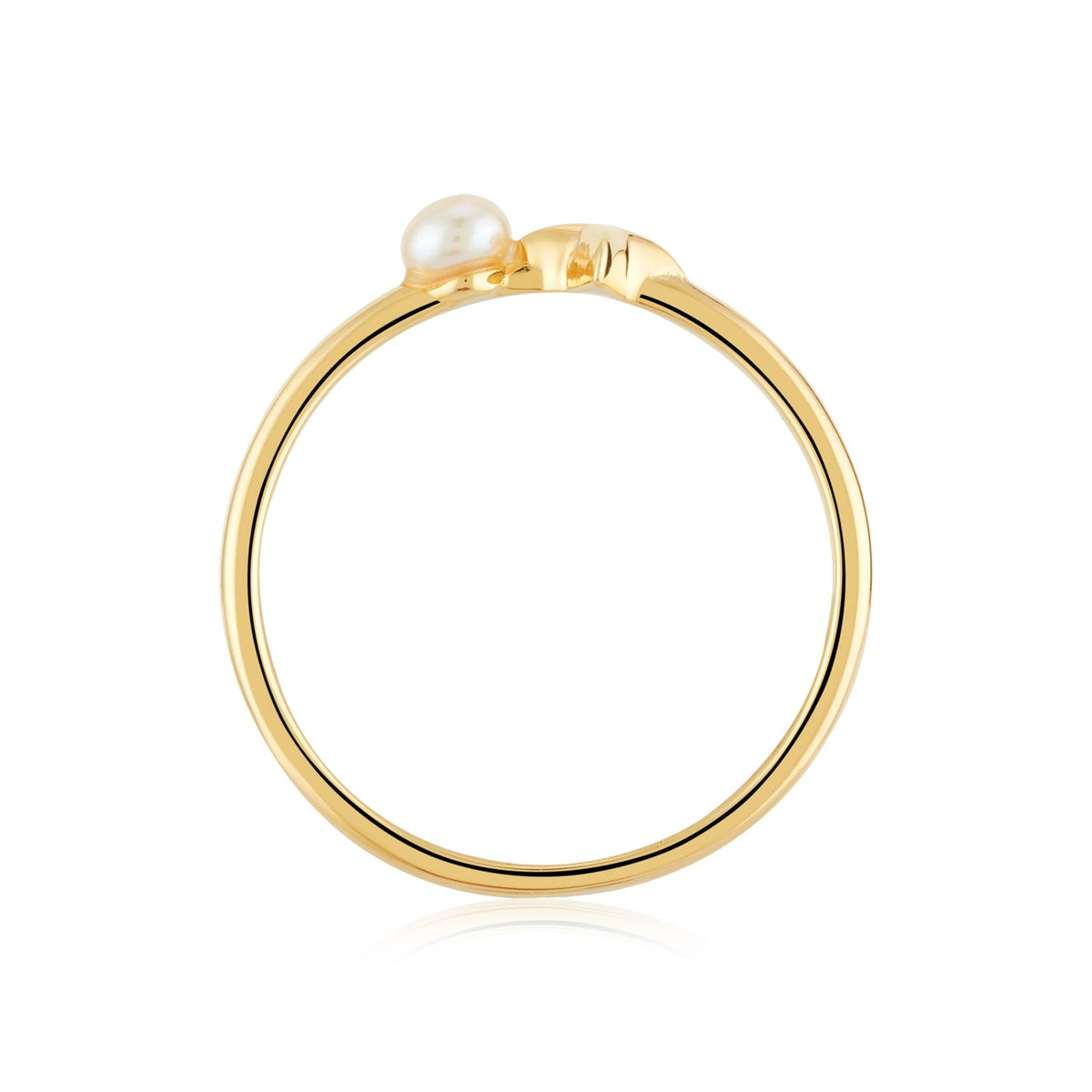 Argento Gold Freshwater Pearl Starburst Ring