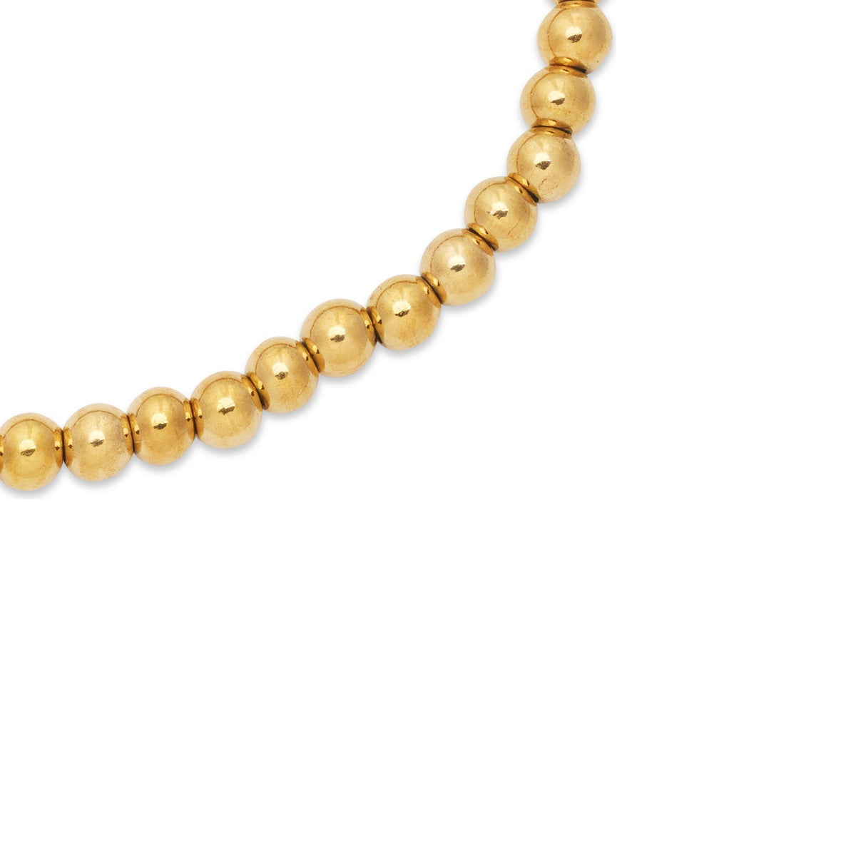 Over & Over Gold Ball Beaded Bracelet