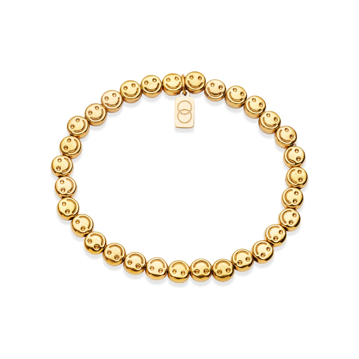 Over & Over Gold Smiley Face Beaded Bracelet