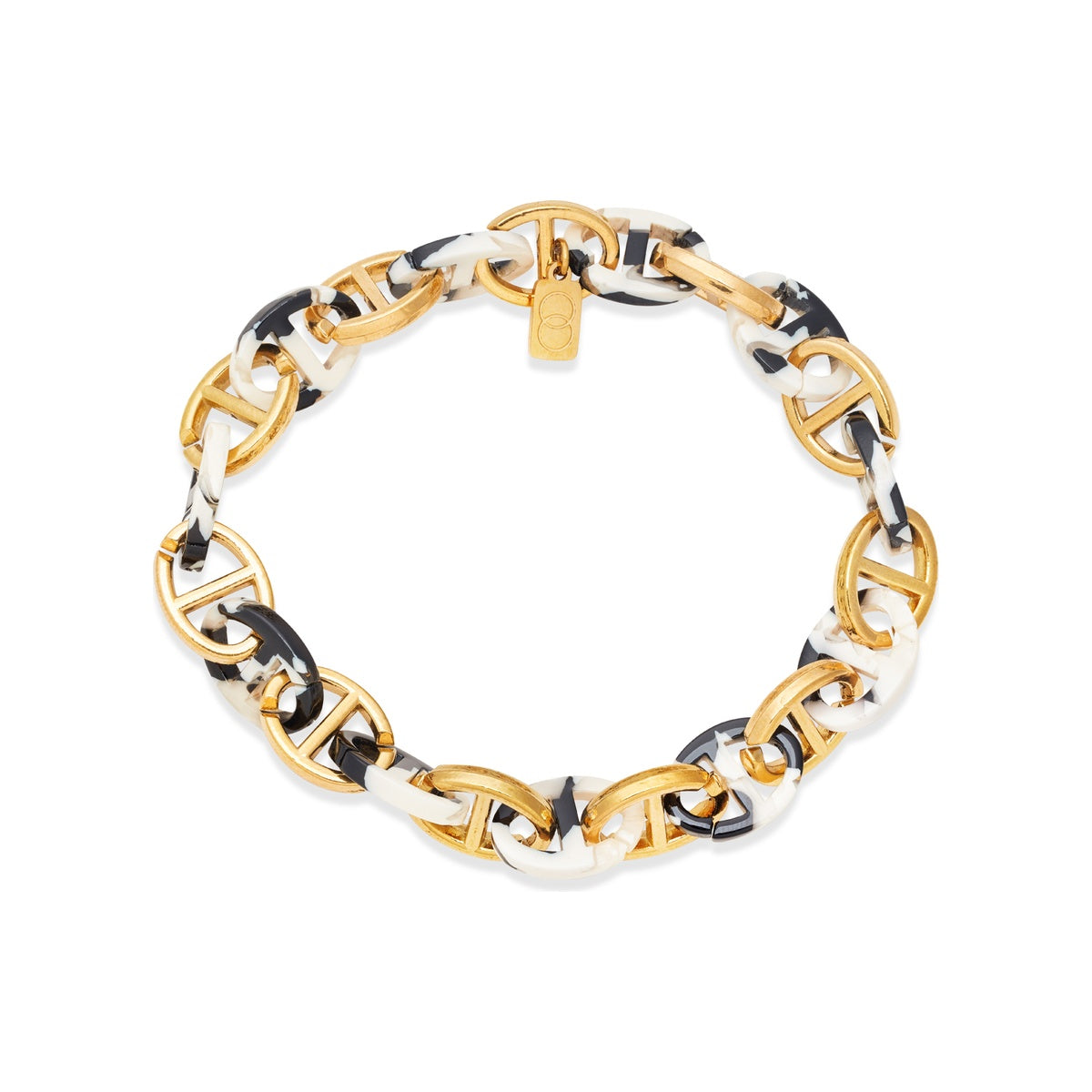 Over & Over Gold Tortoiseshell Chain Bracelet