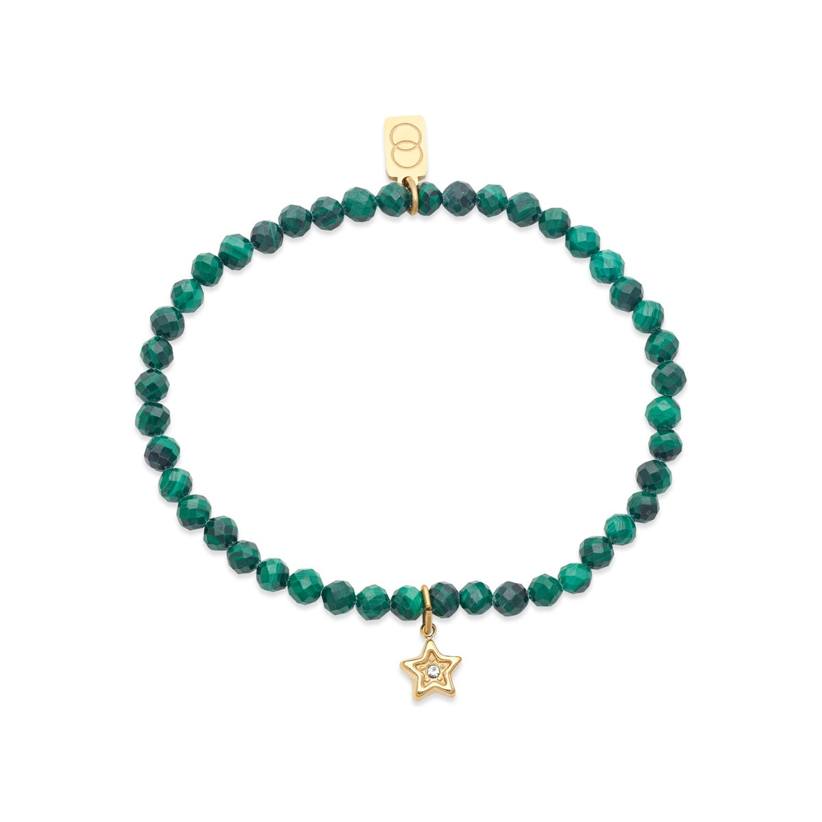 Over & Over Gold Malachite Star Beaded Bracelet