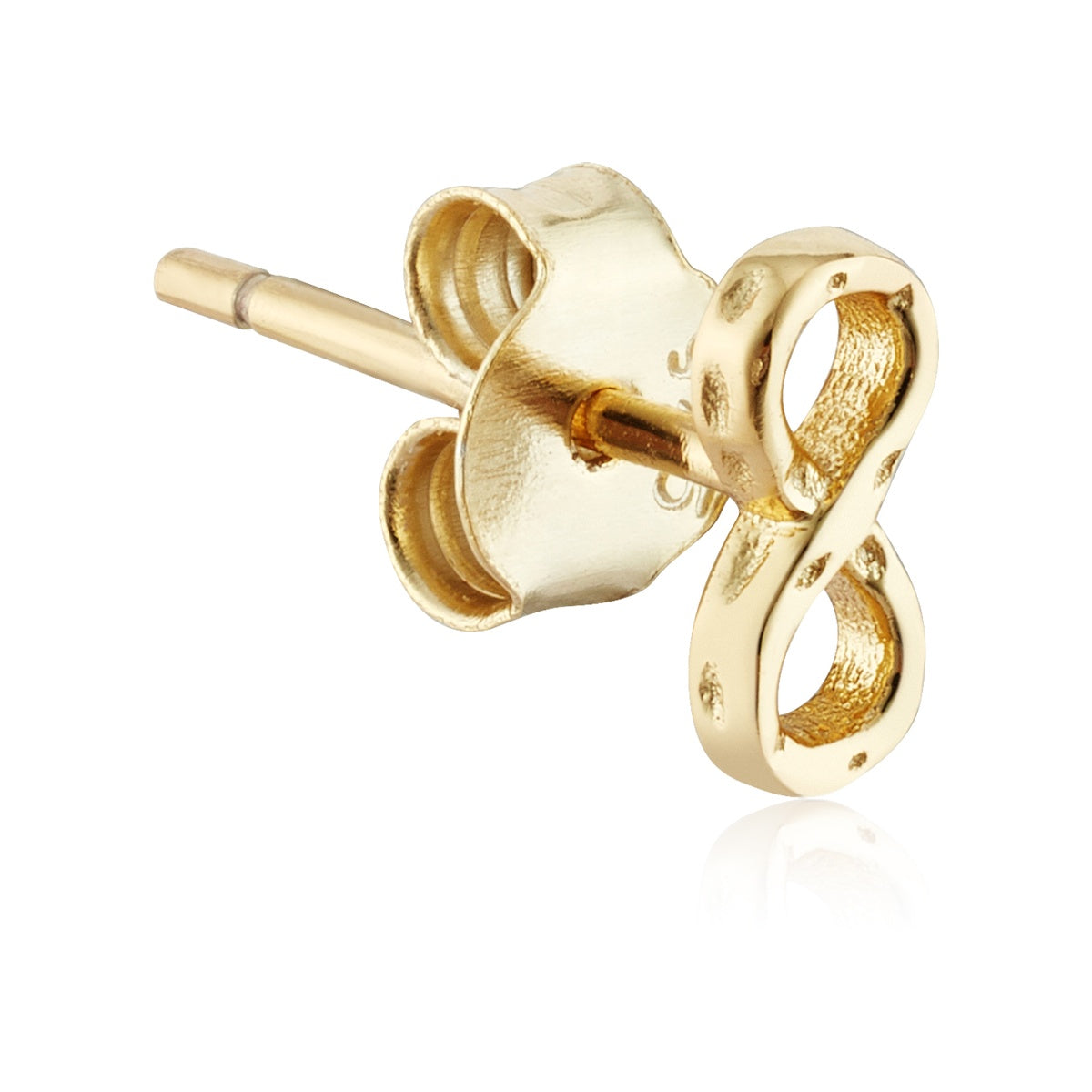 Argento Gold Classic Infinity Stud Earrings