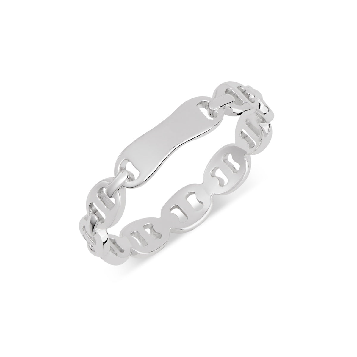 Argento Silver Mini Marine Link Ring