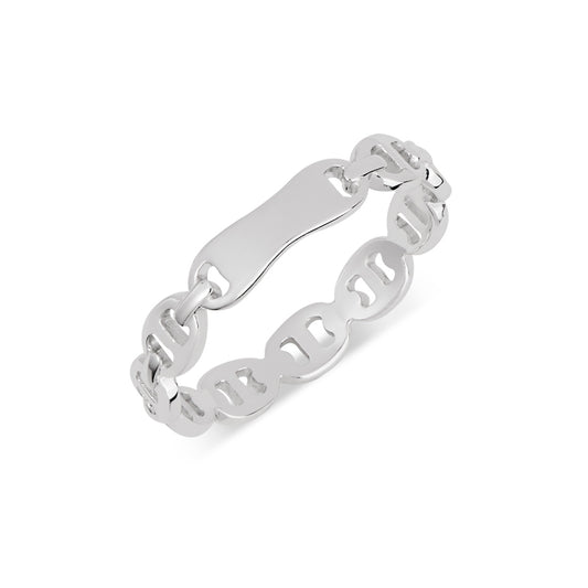 Argento Silver Mini Marine Link Ring