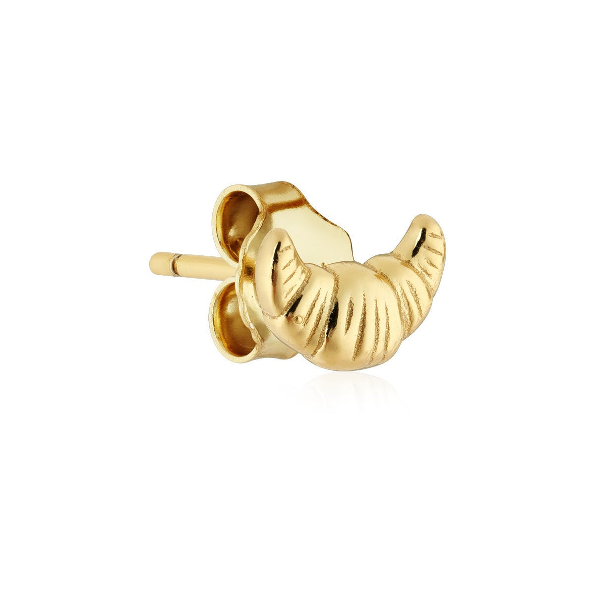 Argento Gold Croissant Stack Stud Earrings