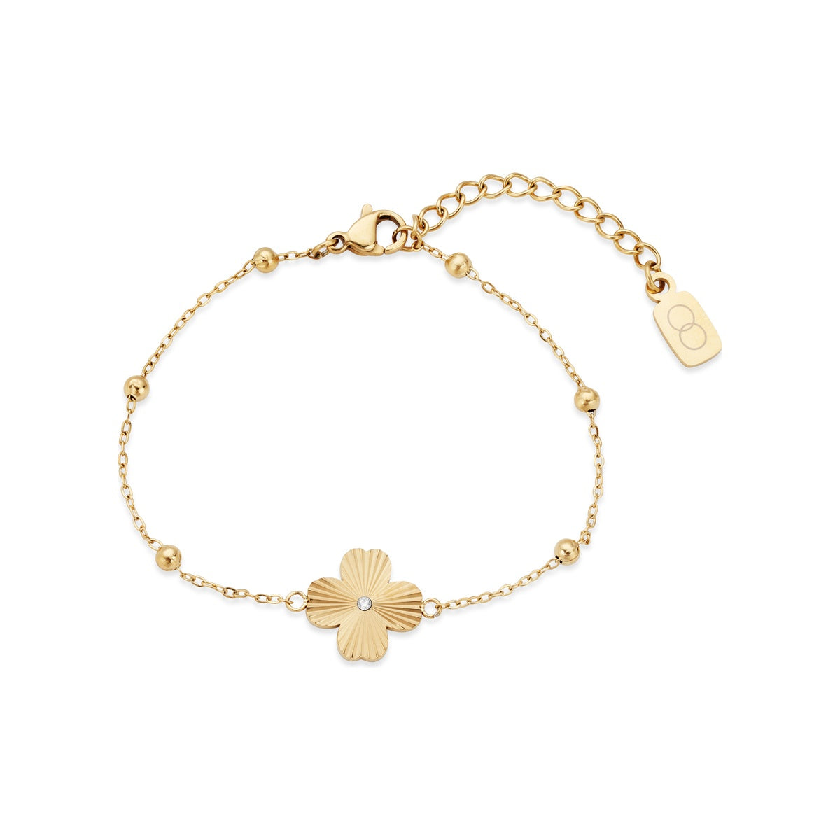Over & Over Gold Stainless Steel Clover Ball Gift Set