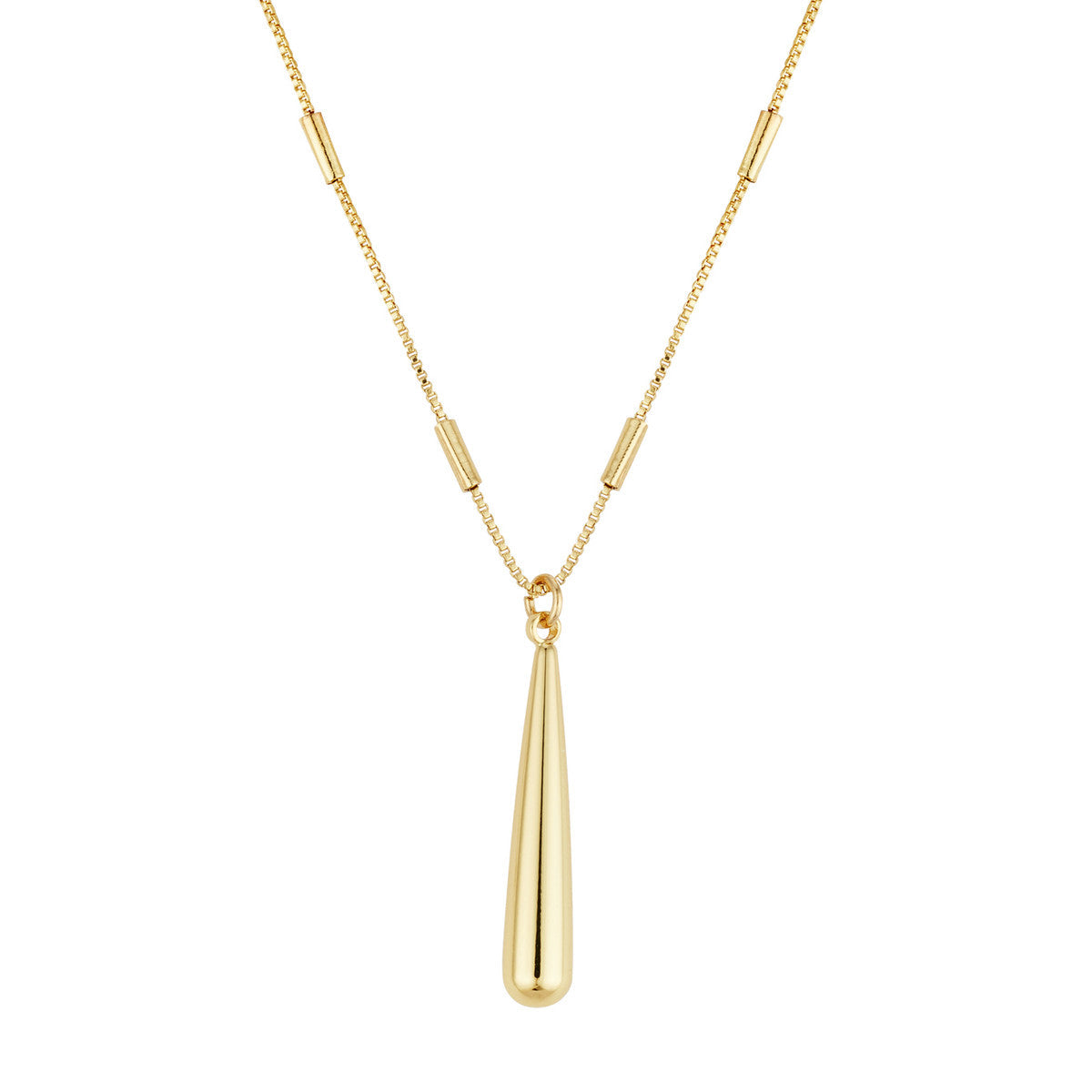 August Woods Gold Droplet Necklace
