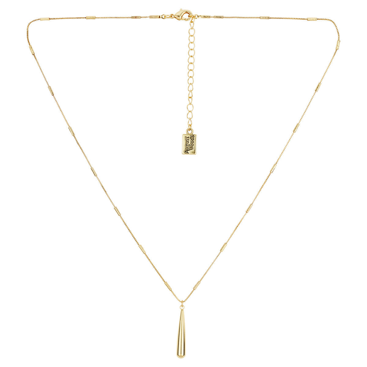August Woods Gold Droplet Necklace