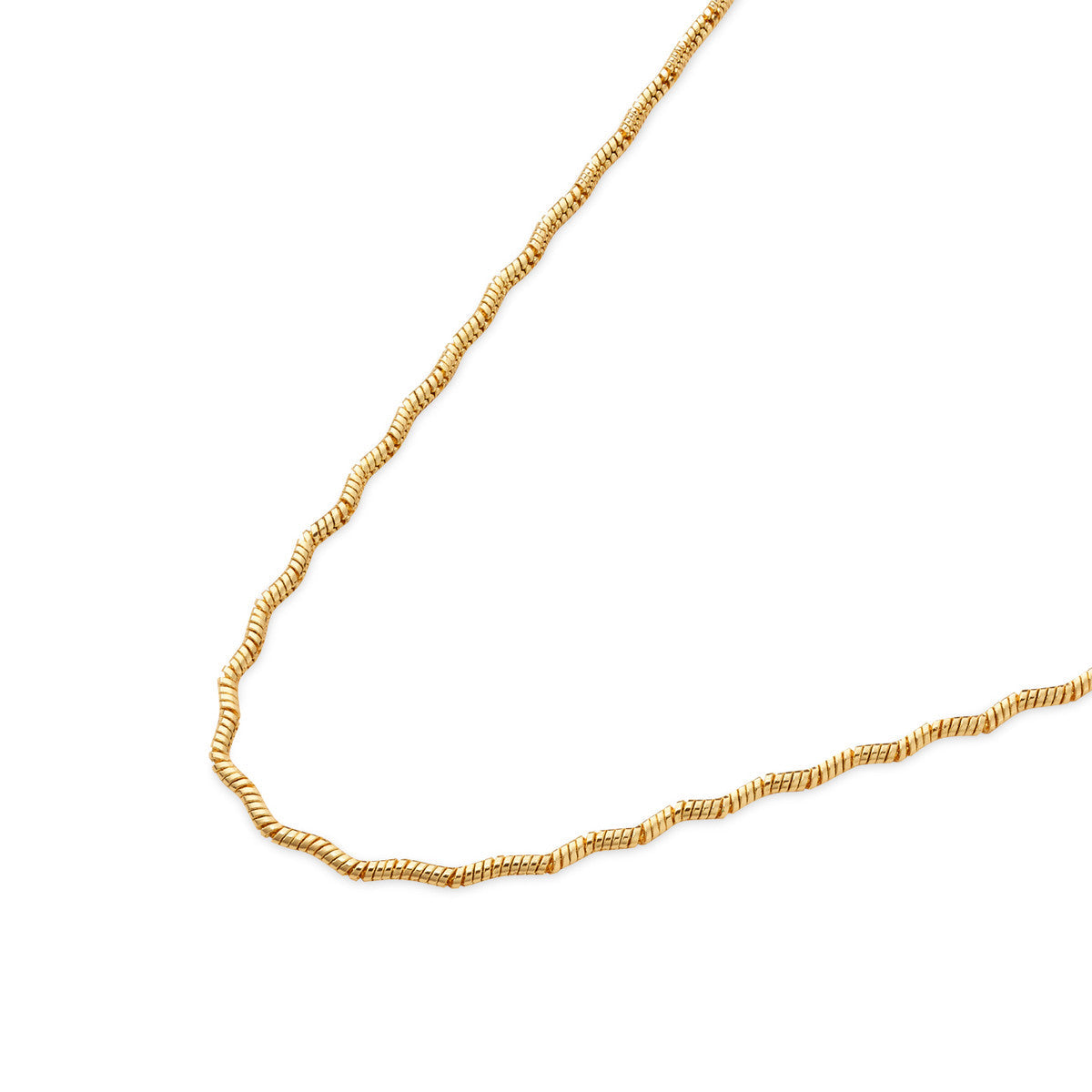 August Woods Gold Wave Chain Necklace