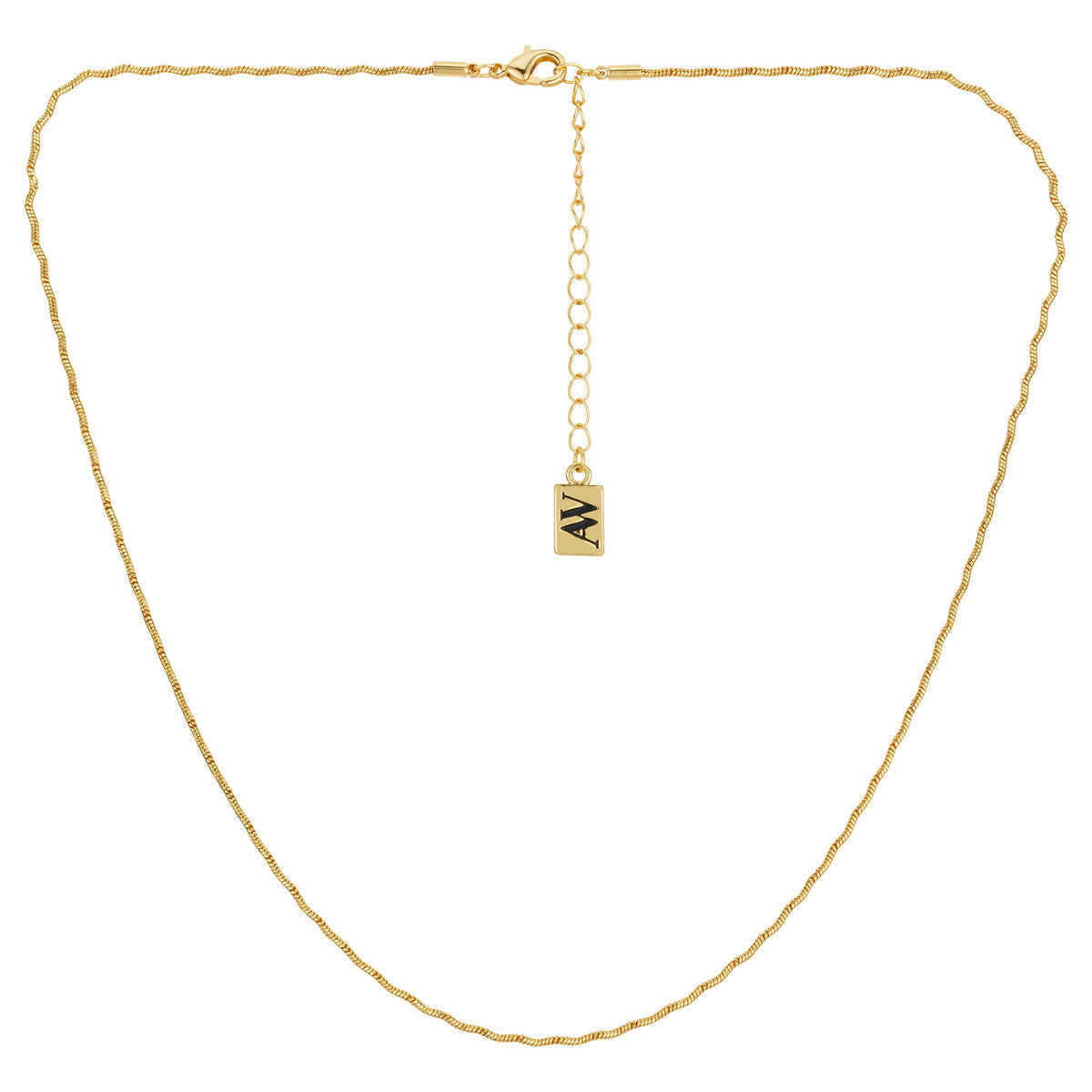 August Woods Gold Wave Chain Necklace