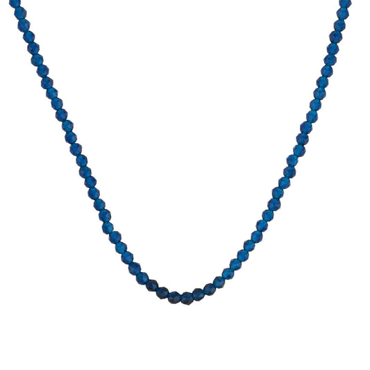 August Woods Gold Celestial Blue Bead Necklace