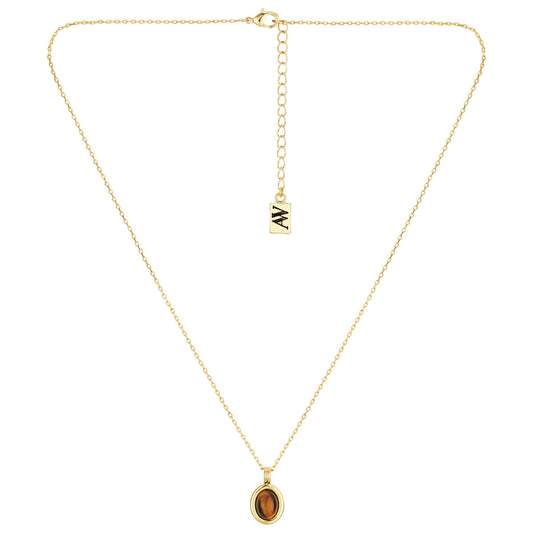 August Woods Gold Molten Tiger's Eye Necklace