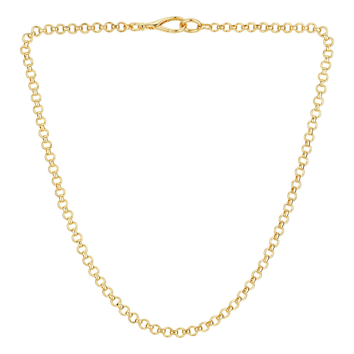August Woods Gold Clasp Cable Chain Necklace