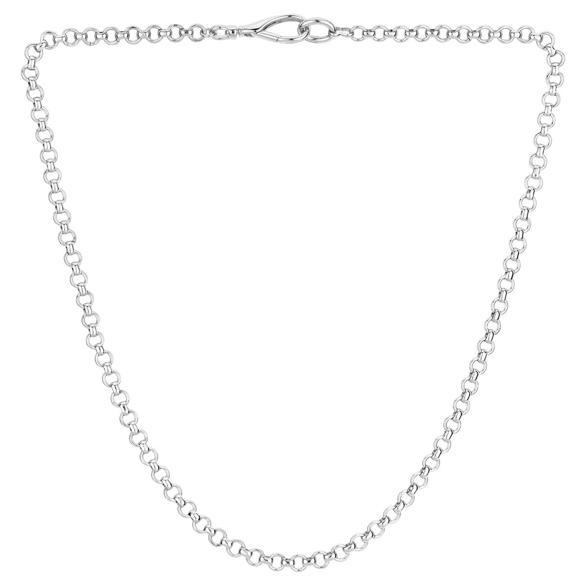 August Woods Silver Clasp Cable Chain Necklace
