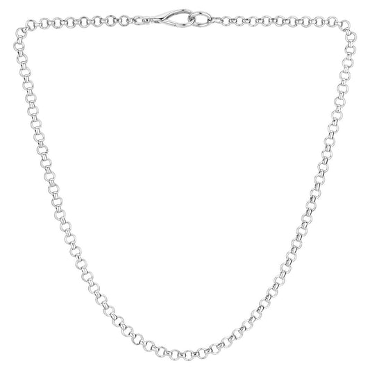 August Woods Silver Clasp Cable Chain Necklace
