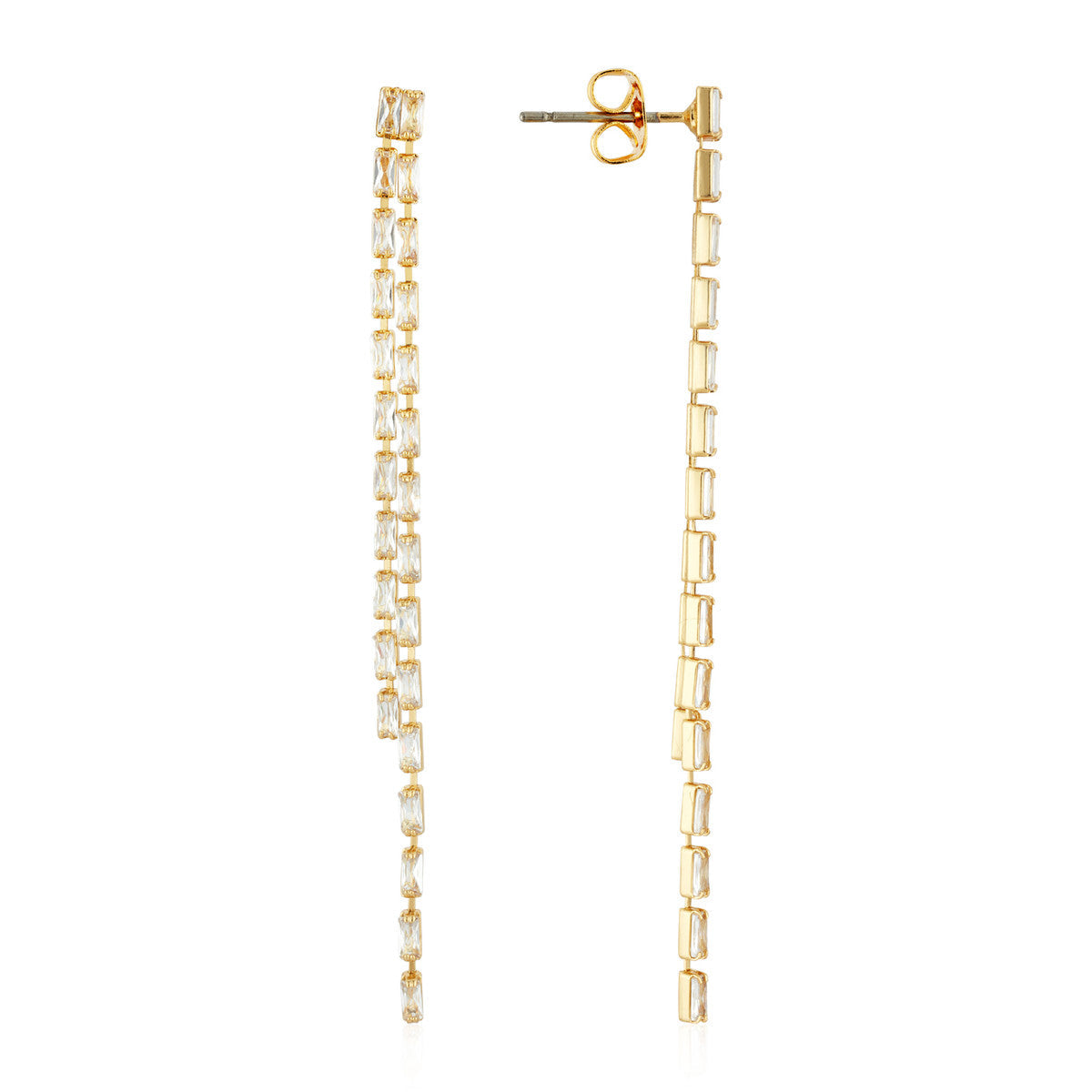 August Woods Gold Waterfall Earrings