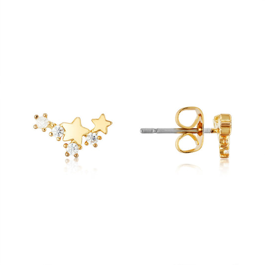 August Woods Gold CZ Mini Star Stud Earrings