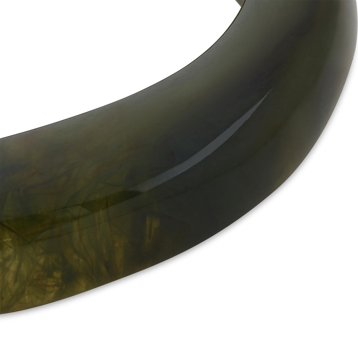 August Woods Olive Green Resin Bracelet