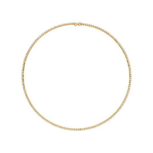 August Woods Gold Pavé Torque Necklace