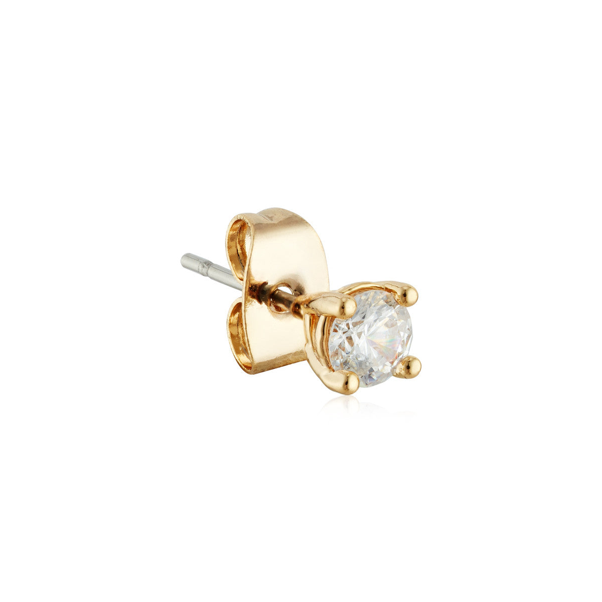 August Woods Gold Simple CZ Studs