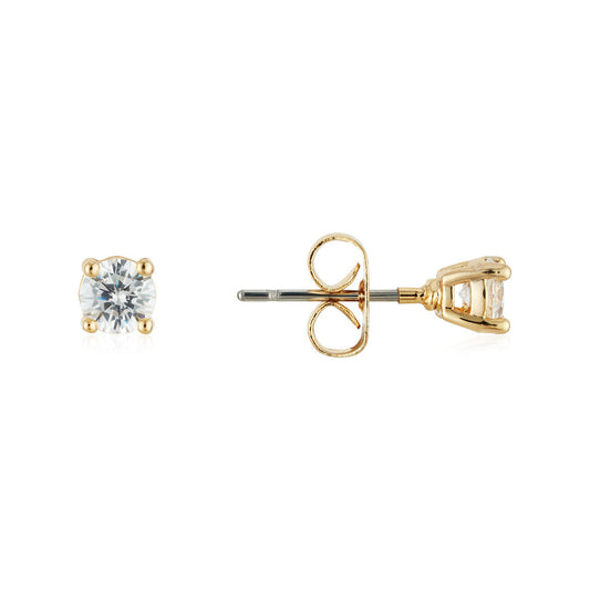 August Woods Gold Simple CZ Studs