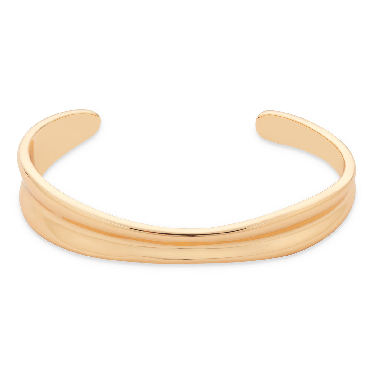 August Woods Gold Molten Open Bangle