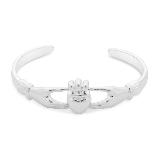 August Woods Silver Claddagh Bangle