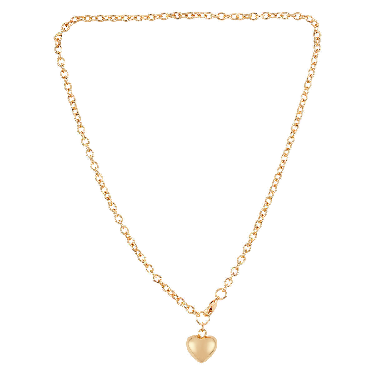 August Woods Gold Statement Puffy Necklace