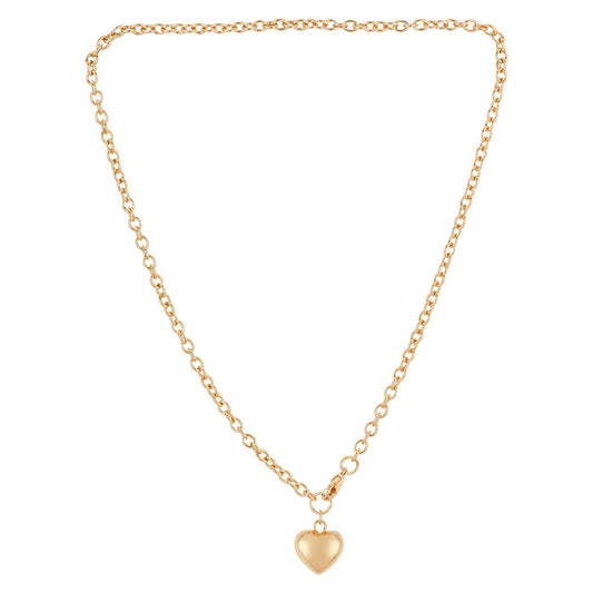 August Woods Gold Statement Puffy Necklace