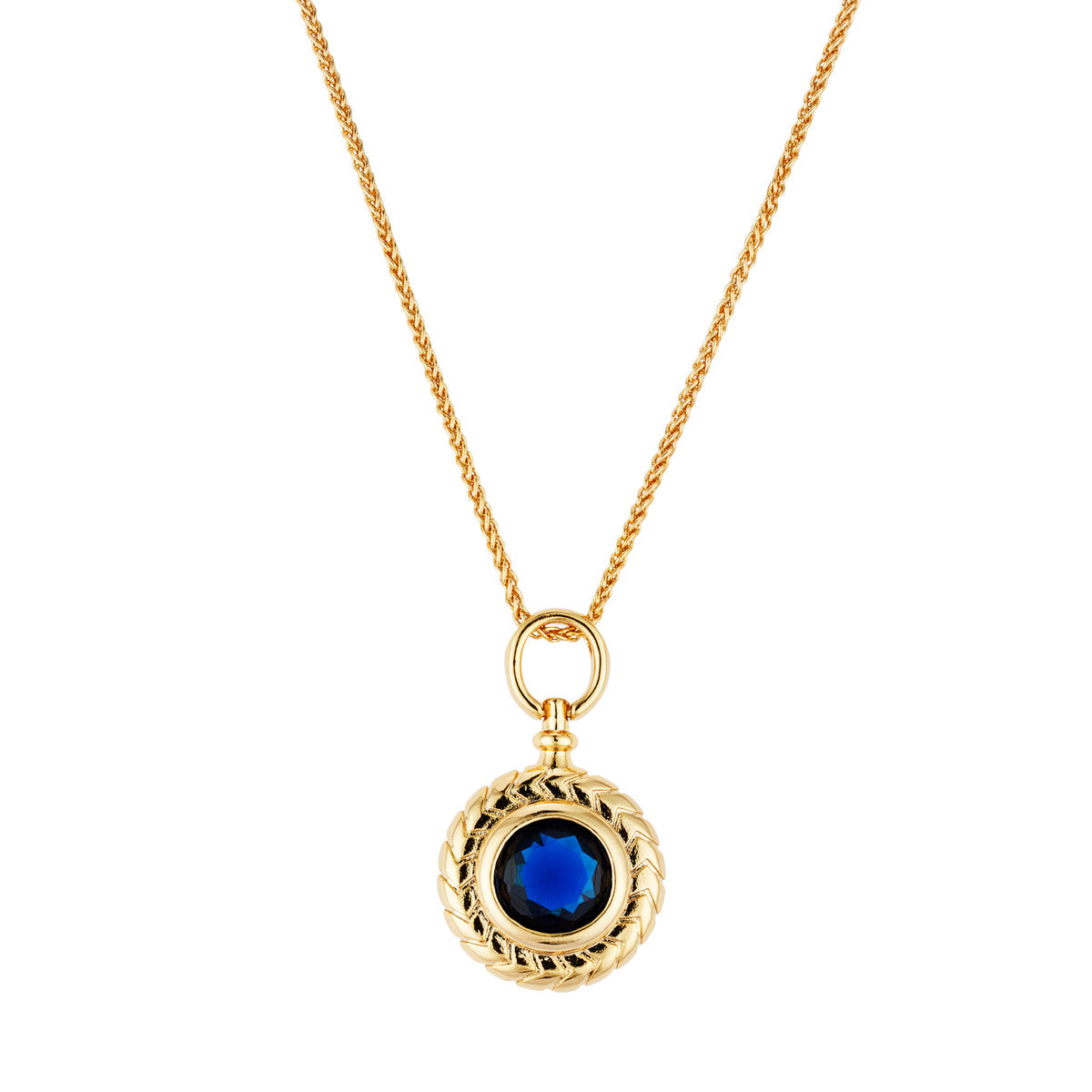August Woods Gold CZ Bezel Necklace