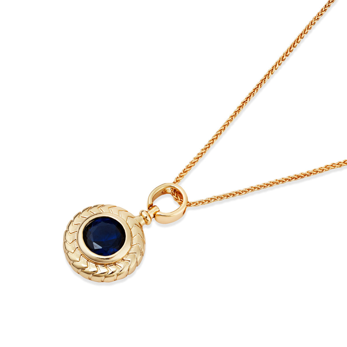 August Woods Gold CZ Bezel Necklace