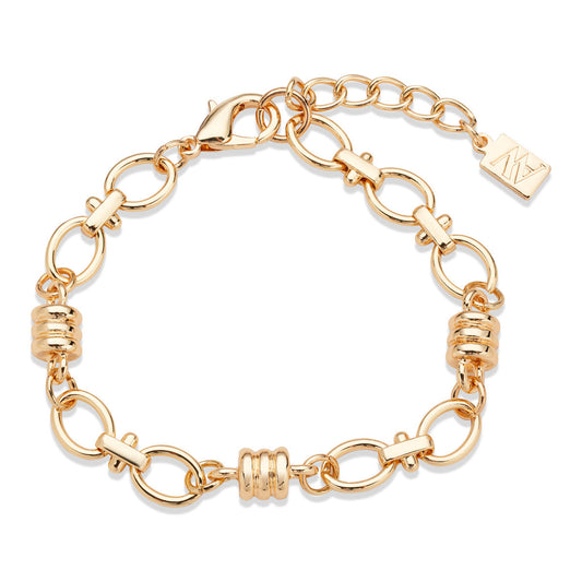 August Woods Gold Vintage Circle Link Bracelet
