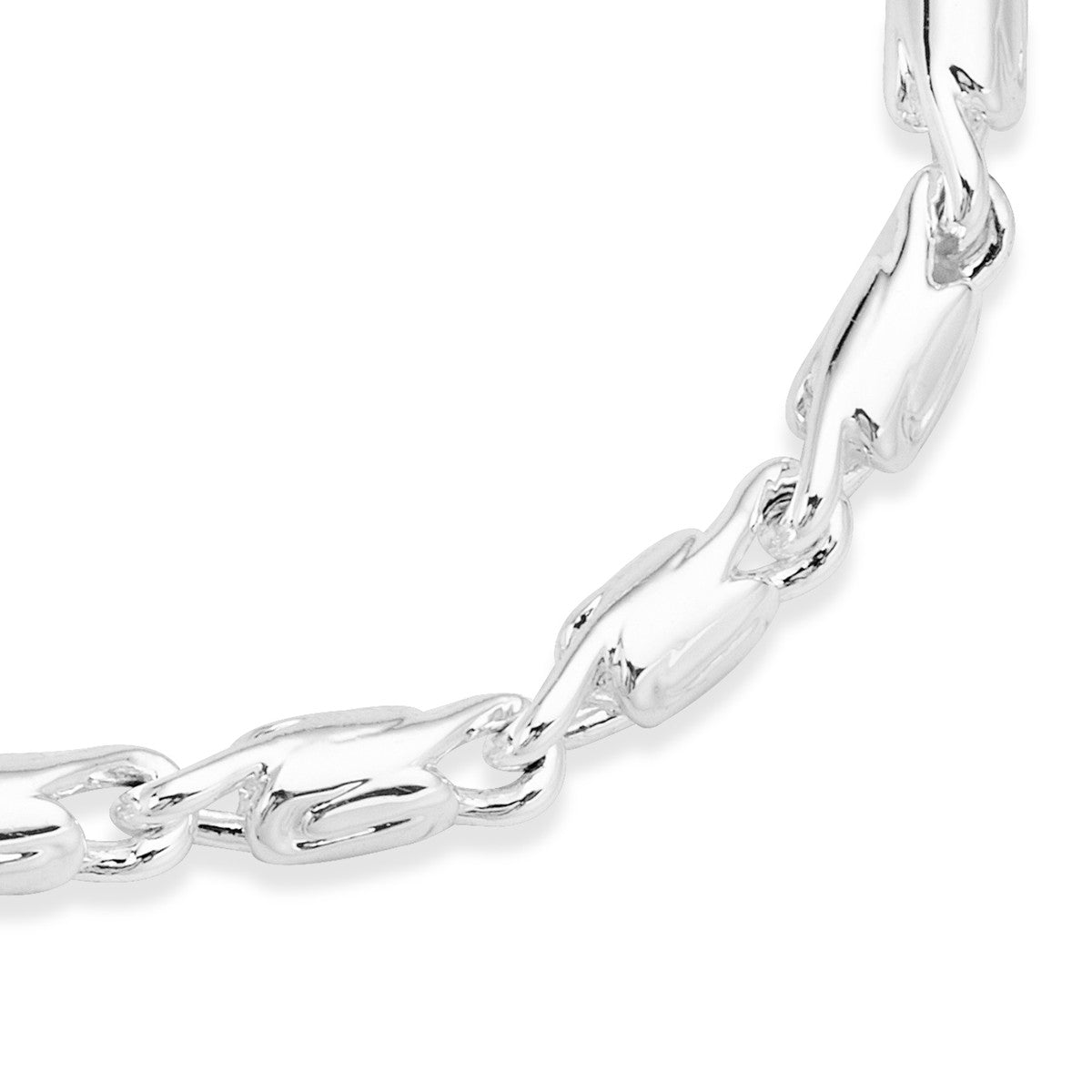 August Woods Silver Flat Bar Bracelet