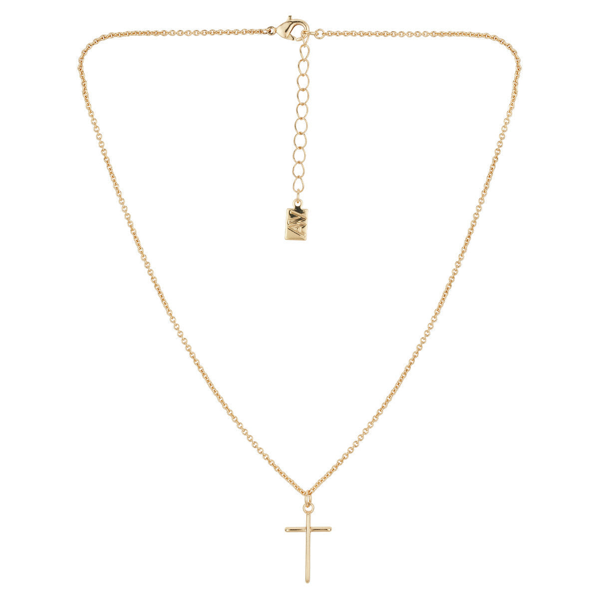 August Woods Gold Simple Cross Necklace