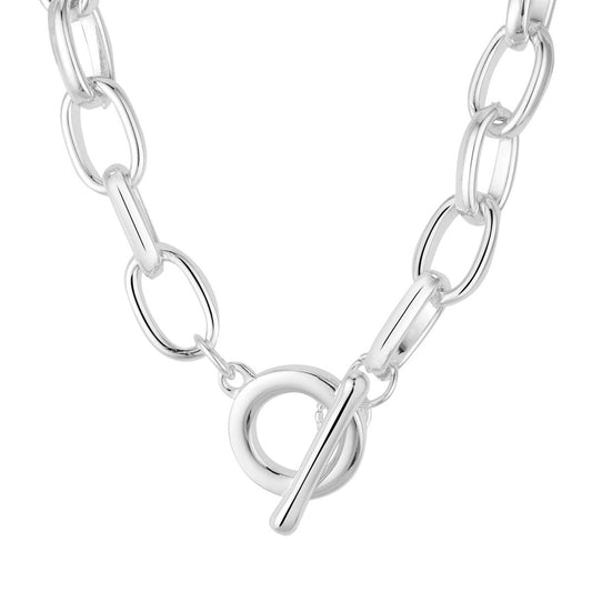 August Woods Two-Tone Large Link Chain Necklace