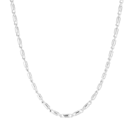August Woods Silver Flat Bar Necklace