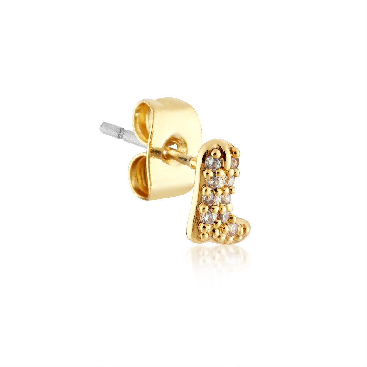 August Woods Gold Bolt and Boot Earring Pack