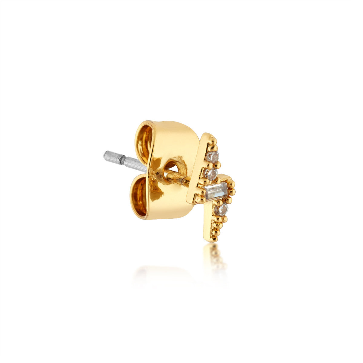 August Woods Gold Bolt and Boot Earring Pack