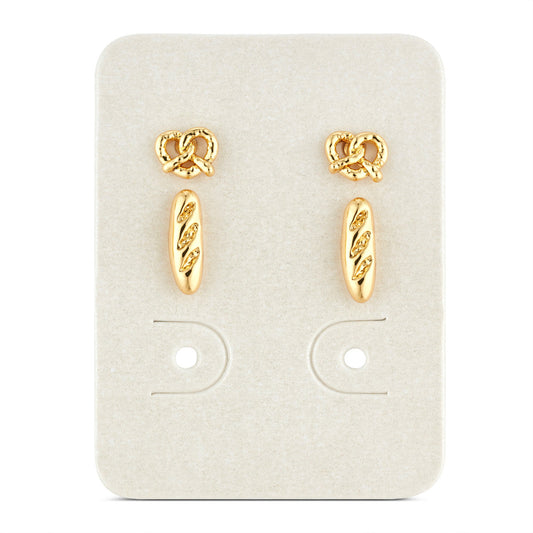 August Woods Gold Mini Bread Earring Pack