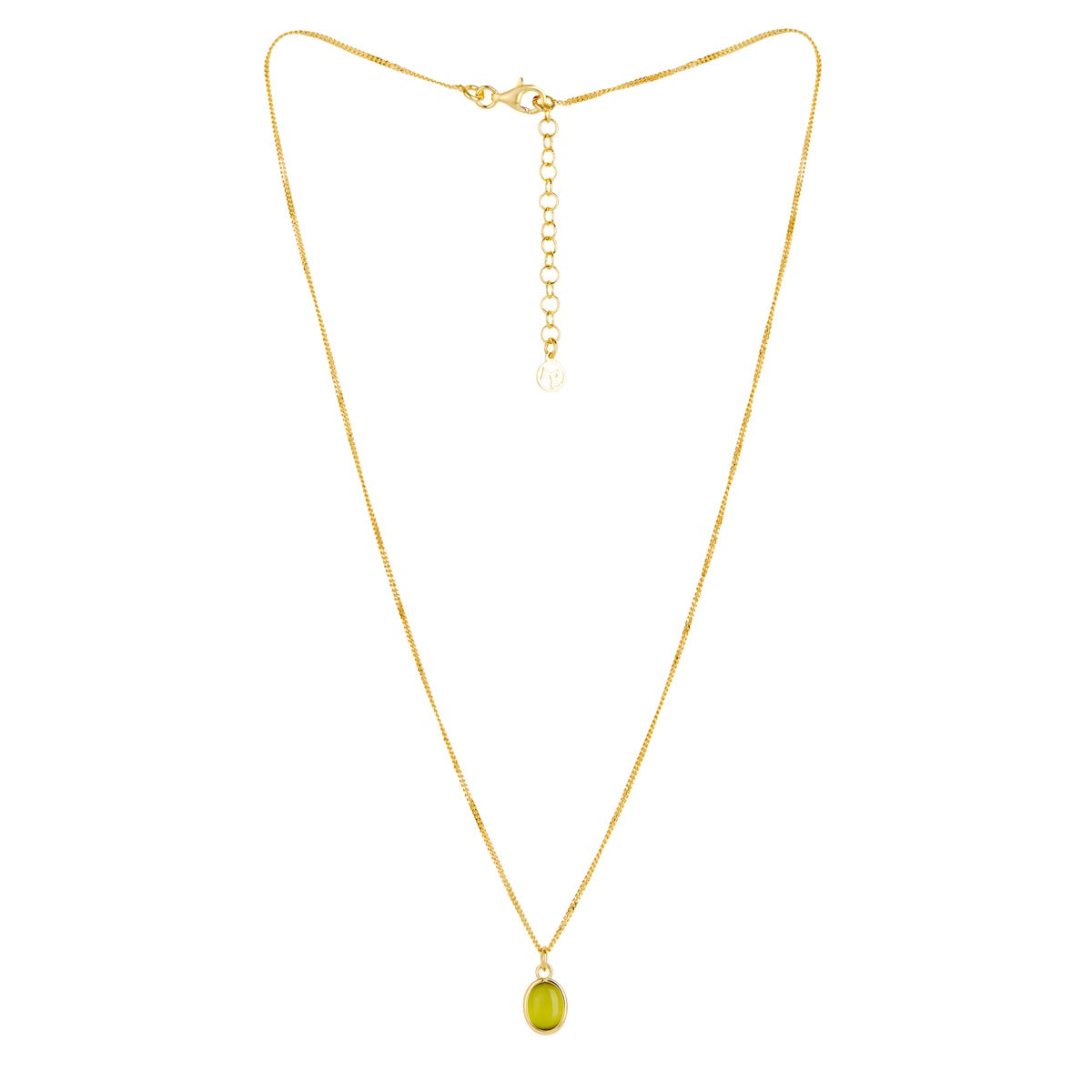 Argento Gold Peridot Chain Necklace