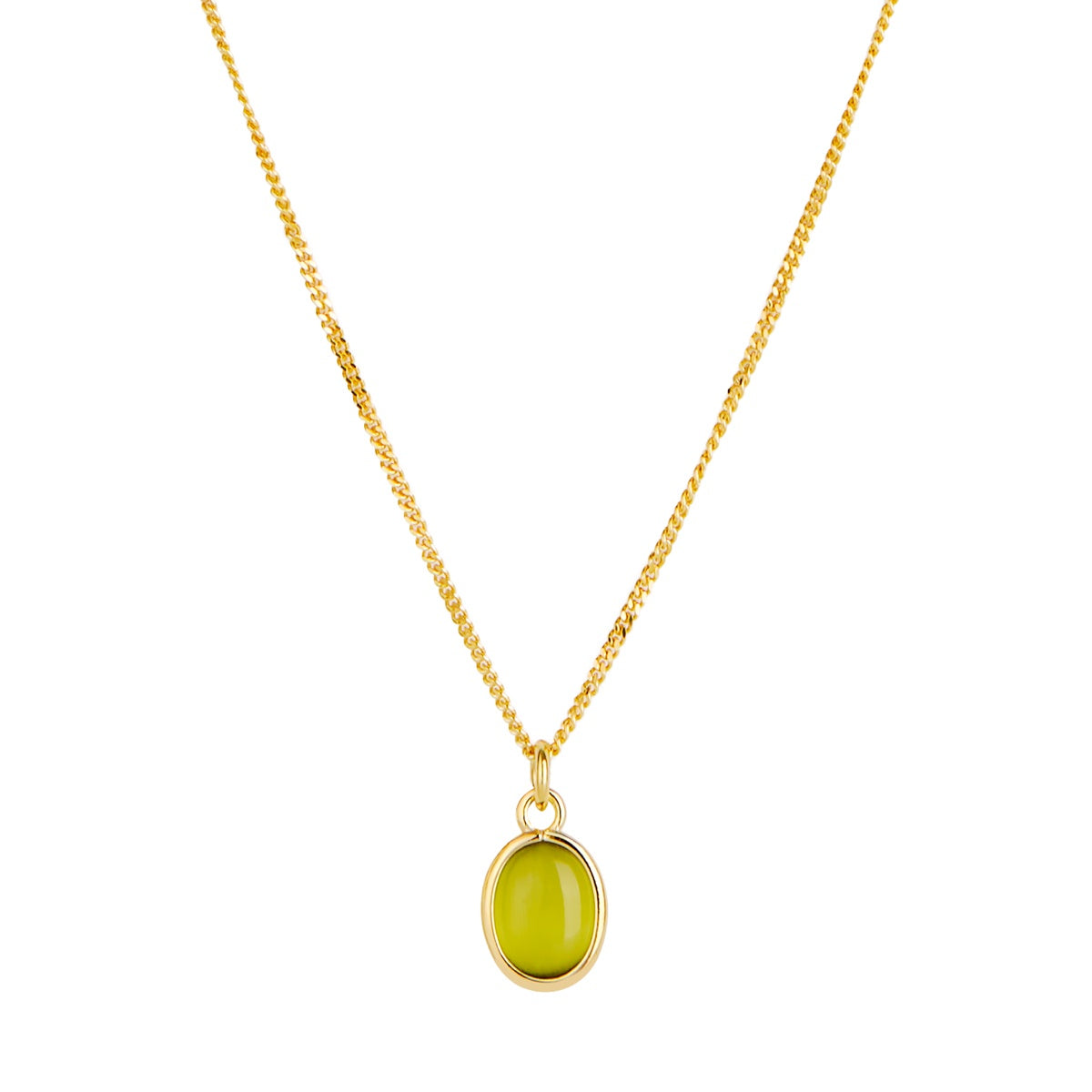 Argento Gold Peridot Chain Necklace